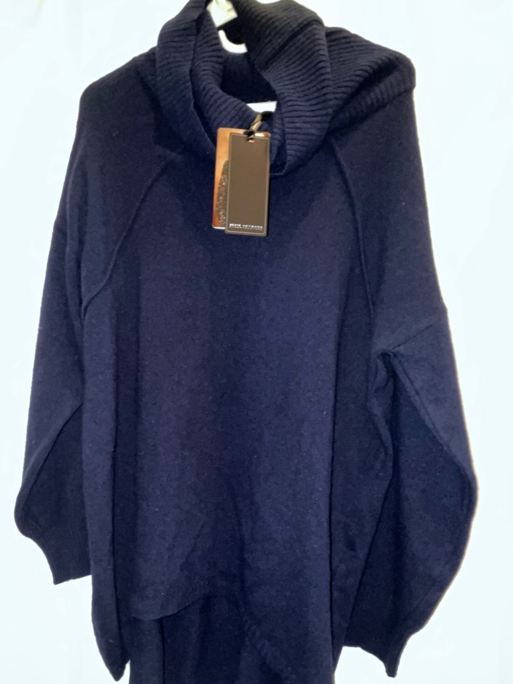 NWT Beate Herman Wool/Cashmere blend cowlneck sweater
